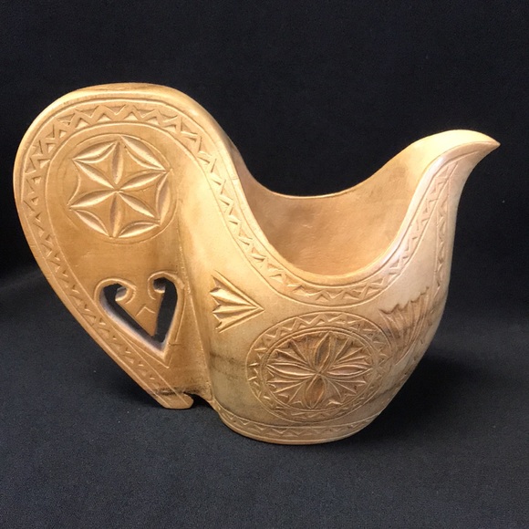 Yugoslavian Hand Carved Vintage Shepherd’s/Wedding Cup - Picture 2 of 8